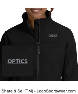 OPTICS Womens Glacier Soft Shell Jacket Design Zoom